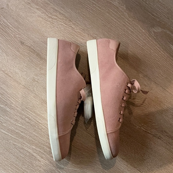NWT Vionic Brinkley Light Pink Suede Sneakers Size 10 - Picture 4 of 6